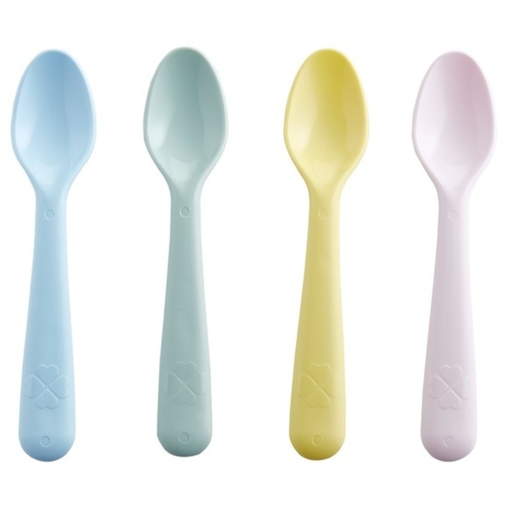4 pack IKEA KALAS Spoons, mixed colors - Picture 1 of 3